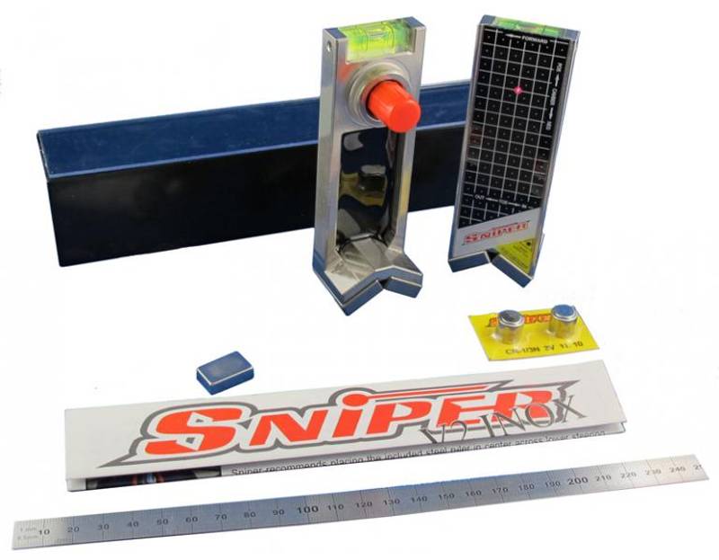 Sniper INOX V2  forstillingslaser sett (magnet)